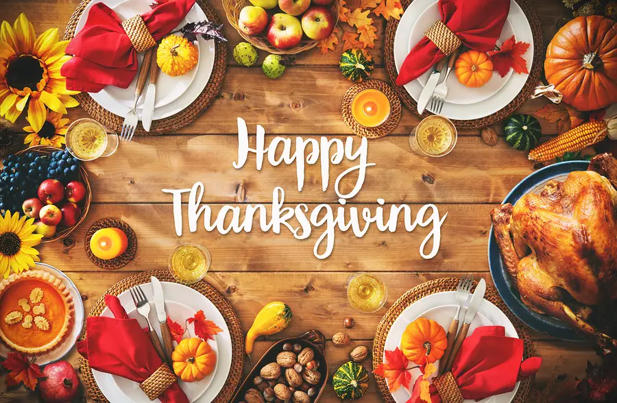 Happy Thanksgiving||Gourmet whole berry cranberry sauce with fresh cranberrie|Green beans casserole, traditional side dish for Thanksgiving|Whole pumpkin pie with a slice cut out|Traditional stuffing side dish for Thanksgiving in a baking pan
